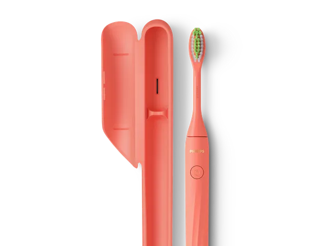 Philips One by Sonicare Battery Toothbrush in Miami, a coral color