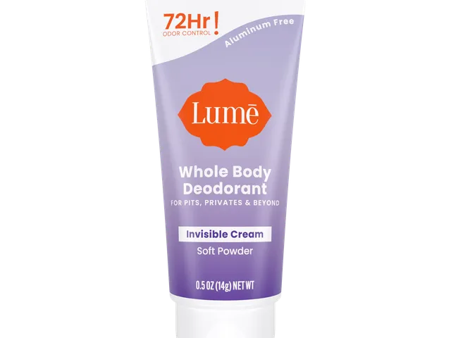 Travel size Lume Whole Body Deodorant in Soft Powder scent