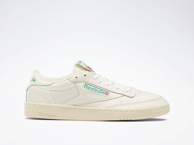 A Reebok Club C 85 Vintage shoe set against a white background.