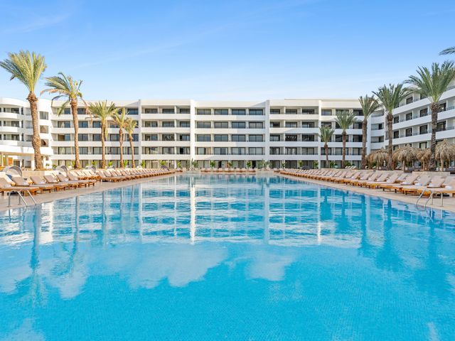 The pool at The Rif at Mangrove Beach Corendon Curacao All-Inclusive, Curio Collection by Hilton.