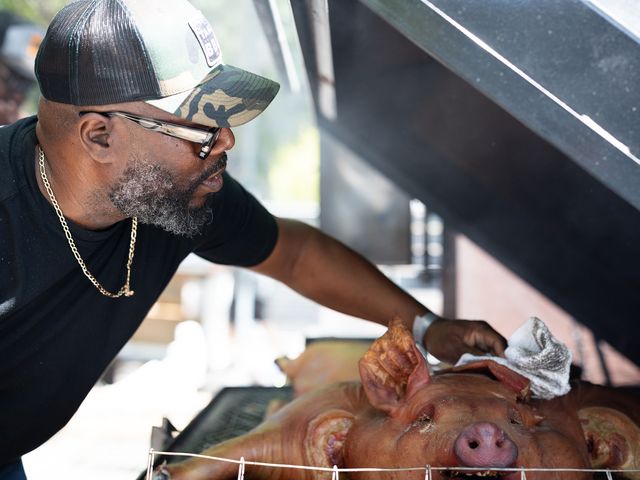 Chef Rodney Scott at Southern Smoke Festival