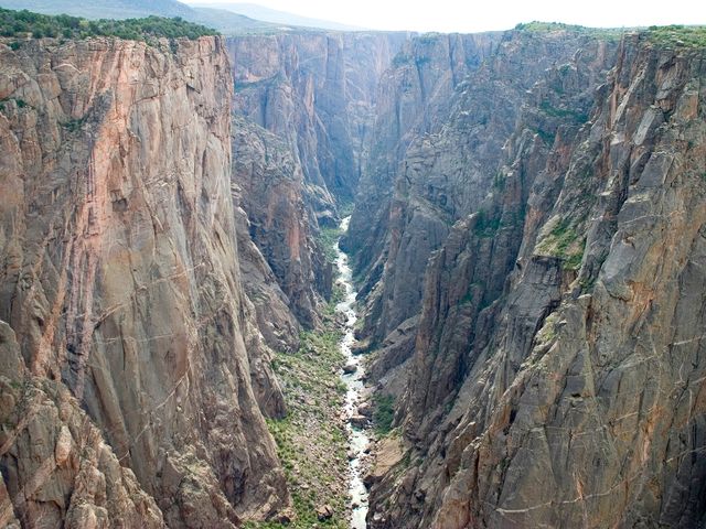 Looking upstream at Chasm View at Black Canyon of the Gunnison National Park.