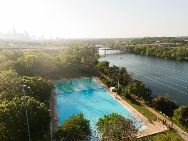 Deep Eddy Pool in Austin, Texas, next to the river.