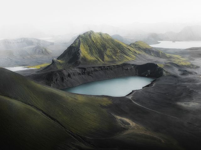 Blue Lake in Iceland