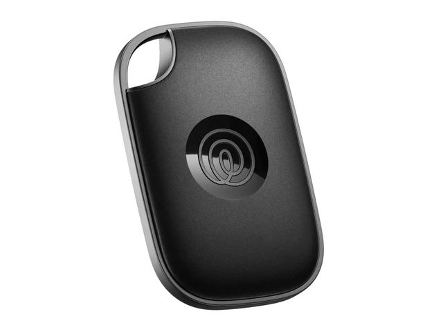 A Life360 Tile Pro tracking device against a white background.