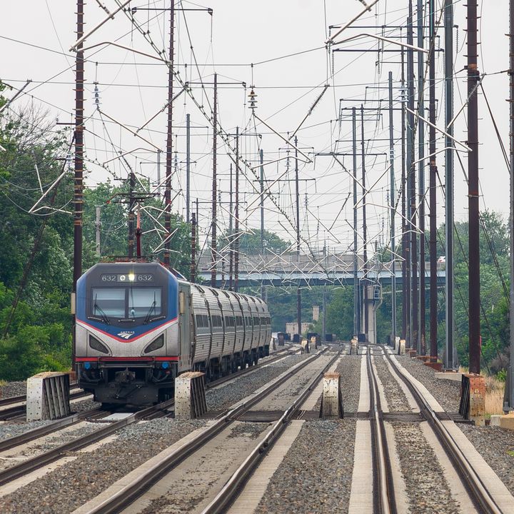 Amtrak Northeast Regional on the Northeast Corridor.